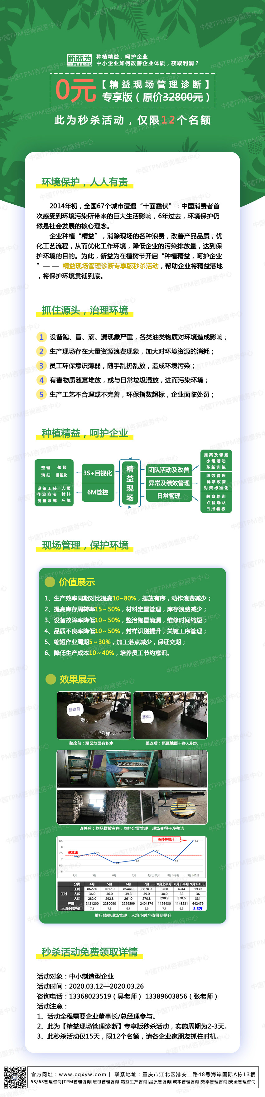 種植精益，呵護(hù)企業(yè)——精益現(xiàn)場管理診斷專享版秒殺活動(dòng)